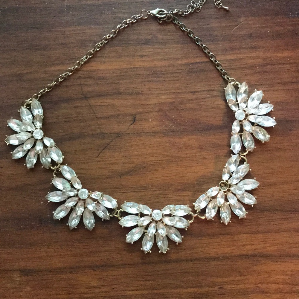 Rhinestone statement necklace